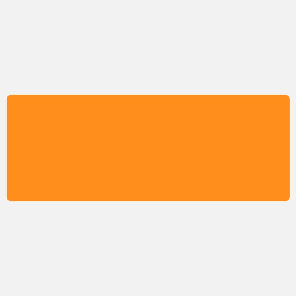 Neon Orange 3 x 8 Inch Roll of Rectangle Labels - Bright Adhesive