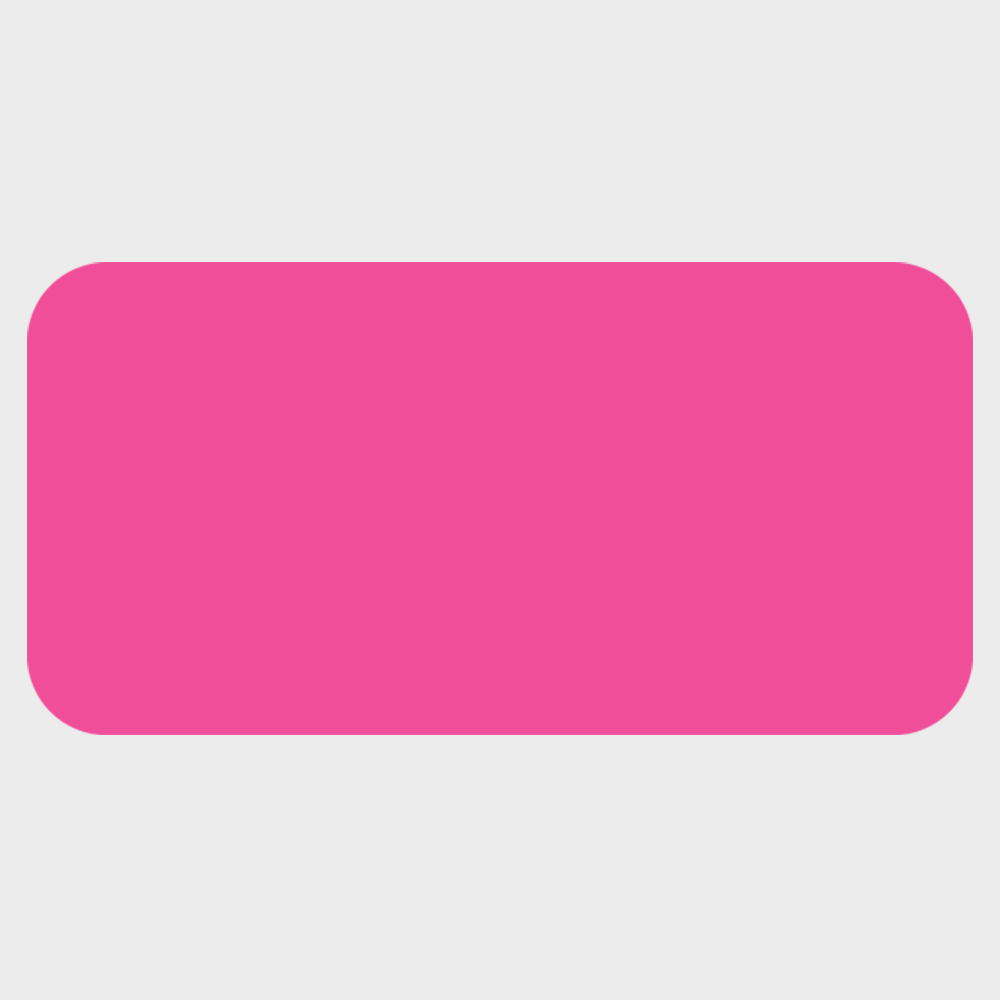 Neon Pink 3/4 x 1 1/2 Inch Roll of Rectangle Labels - Bright Adhesive