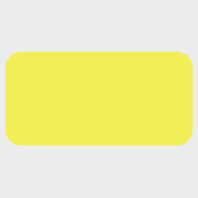 Neon Yellow 3/4 x 1 1/2 Inch Roll of Rectangle Labels - Bright Adhesive