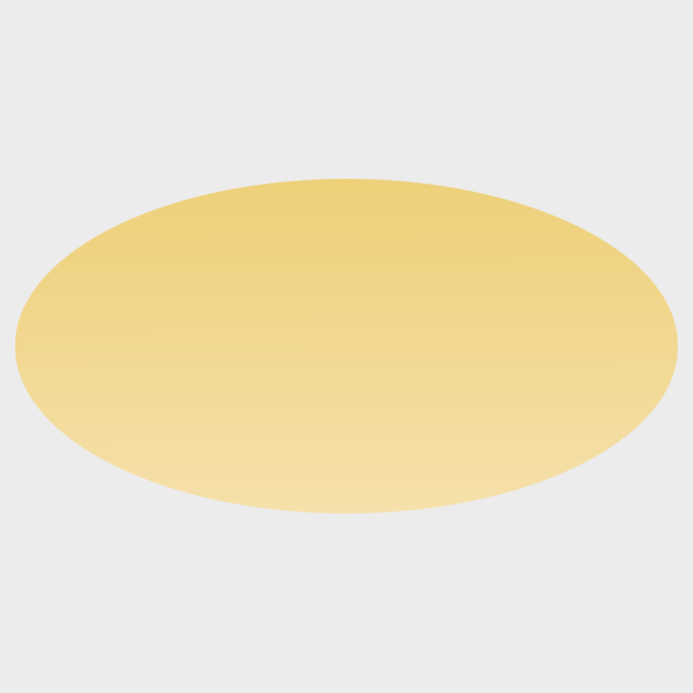 Gold Foil 3/4 x 1 1/2 Inch Roll of Oval Labels - Durable with Metallic Finish