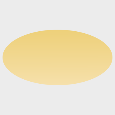 Gold Foil 3/4 x 1 1/2 Inch Roll of Oval Labels - Durable with Metallic Finish