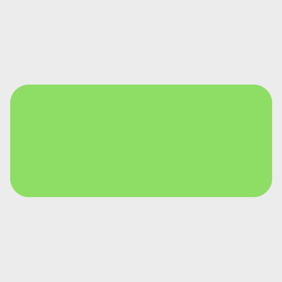 Neon Green 3/4 x 1 3/4 Inch Roll of Rectangle Labels - Bright Adhesive