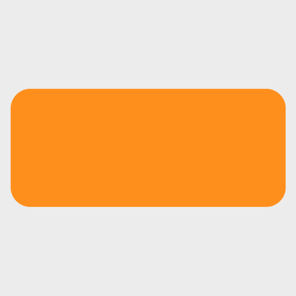 Neon Orange 3/4 x 1 3/4 Inch Roll of Rectangle Labels - Bright Adhesive