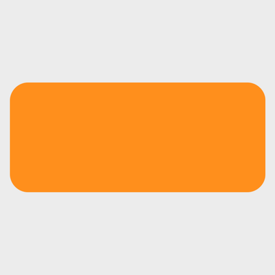 Neon Orange 3/4 x 1 3/4 Inch Roll of Rectangle Labels - Bright Adhesive