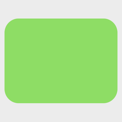 Neon Green 3/4 x 1 Inch Roll of Rectangle Labels - Bright Adhesive