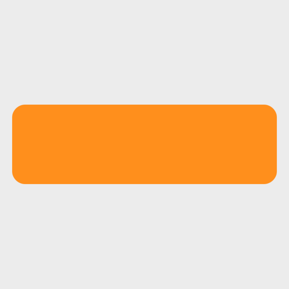 Neon Orange 3/4 x 2 1/2 Inch Roll of Rectangle Labels - Bright Adhesive