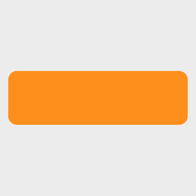 Neon Orange 3/4 x 2 1/2 Inch Roll of Rectangle Labels - Bright Adhesive