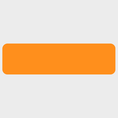 Neon Orange 3/4 x 2 3/4 Inch Roll of Rectangle Labels - Bright Adhesive