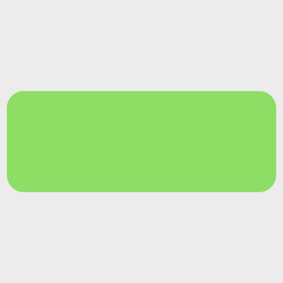Neon Green 3/4 x 2 Inch Roll of Rectangle Labels - Bright Adhesive