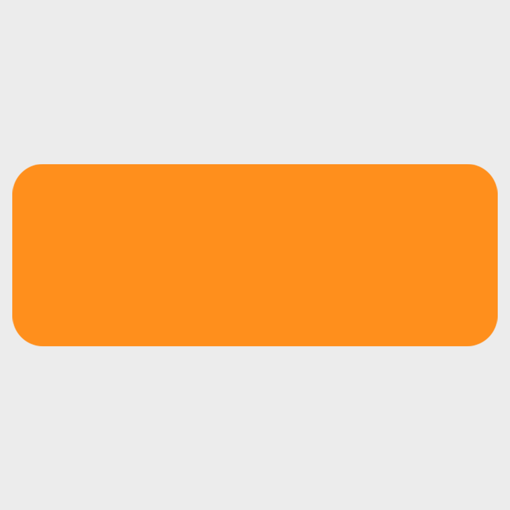 Neon Orange 3/4 x 2 Inch Roll of Rectangle Labels - Bright Adhesive