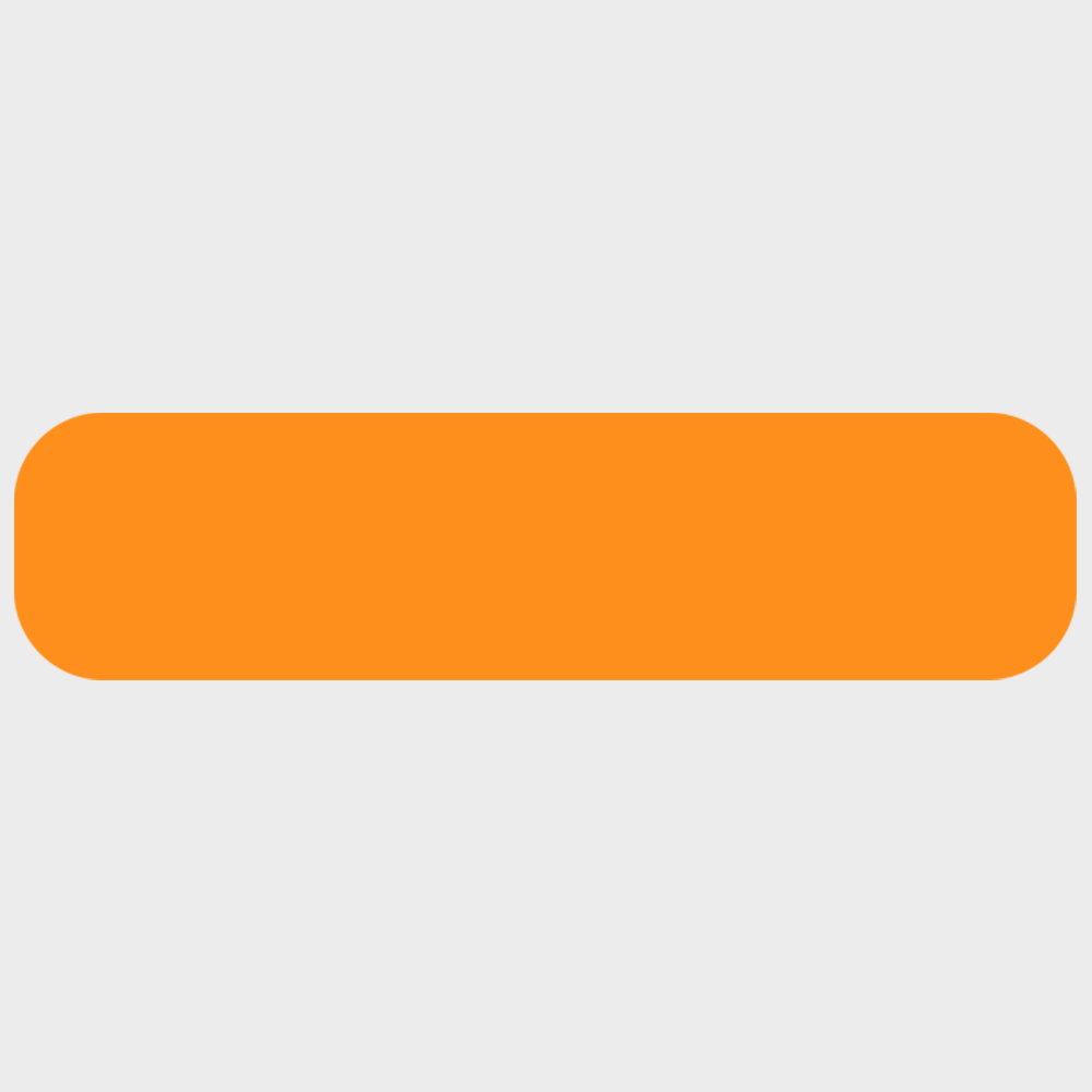 Neon Orange 3/8 x 1 1/2 Inch Roll of Rectangle Labels - Bright Adhesive