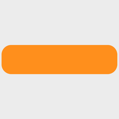 Neon Orange 3/8 x 1 1/2 Inch Roll of Rectangle Labels - Bright Adhesive
