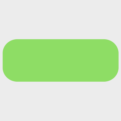 Neon Green 3/8 x 1 Inch Roll of Rectangle Labels - Bright Adhesive