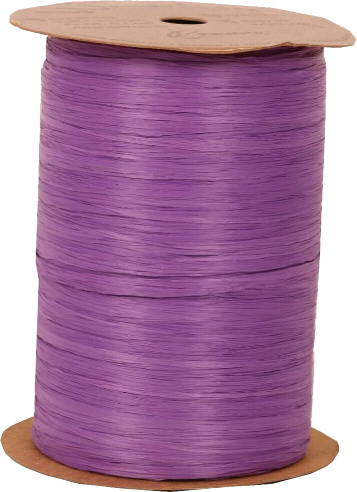 Purple Plum 1/4 Inch x 100 Yards Wraphia Ribbon
