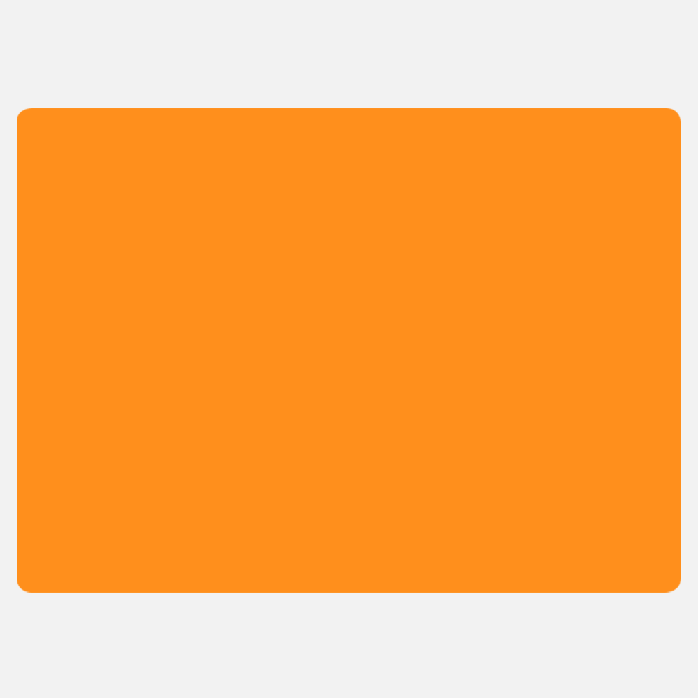 Neon Orange 4 x 5 1/2 Inch Roll of Rectangle Labels - Bright Adhesive