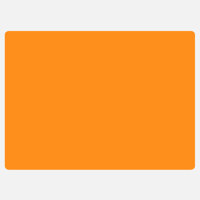 Neon Orange 4 x 5 1/2 Inch Roll of Rectangle Labels - Bright Adhesive