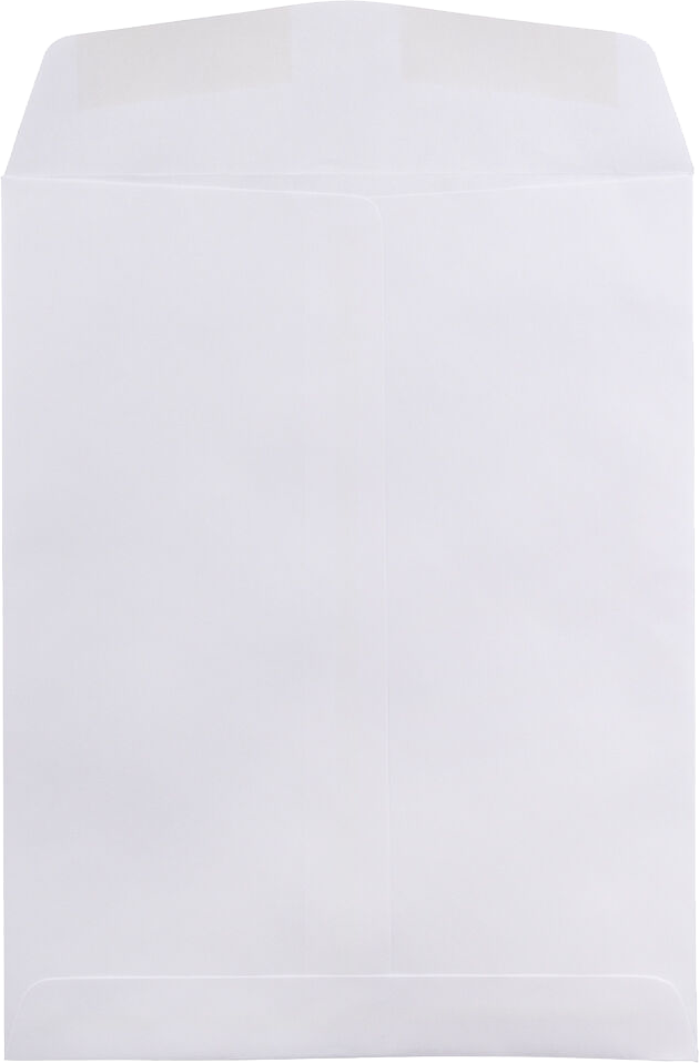 White 28lb 8 3/4 x 11 1/4 Open End Envelopes