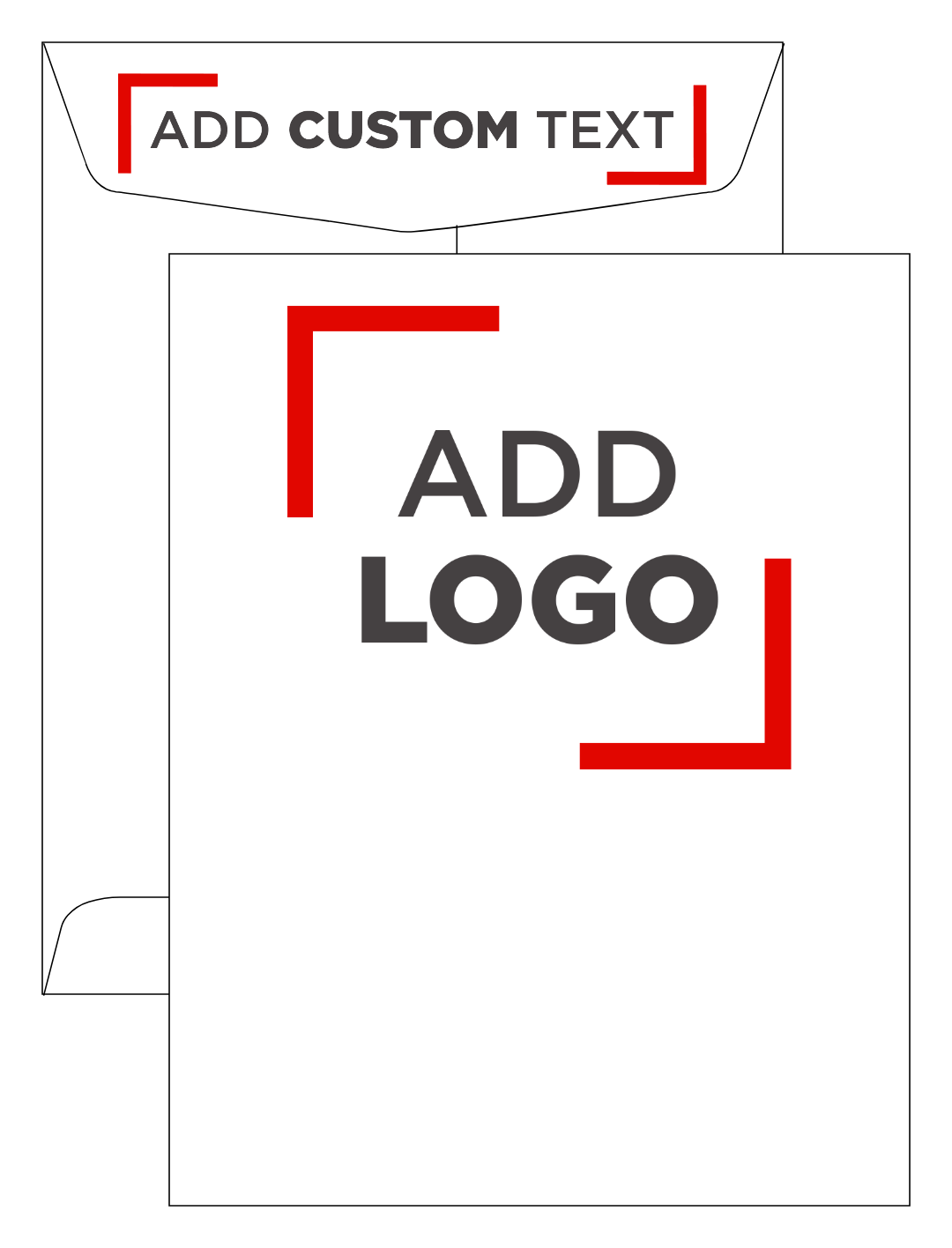 White 28lb 8 3/4 x 11 1/4 Open End Envelopes