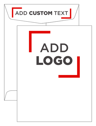 White 28lb 8 3/4 x 11 1/4 Open End Envelopes