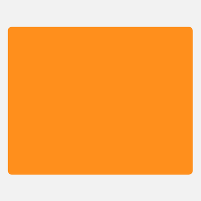 Neon Orange 4 x 5 Inch Roll of Rectangle Labels - Bright Adhesive