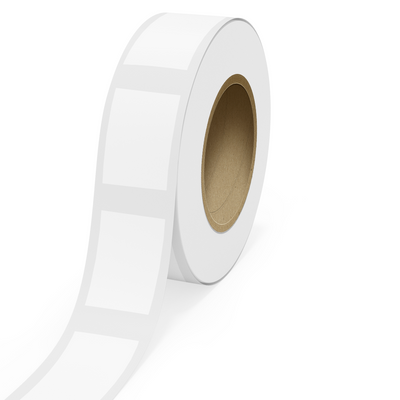 Clear 4 x 6 Inch Roll of Rectangle Labels - Tear Resistant with High Gloss Film Layer