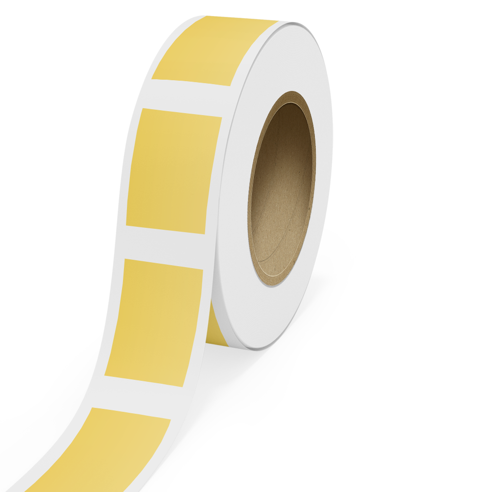 Matte Gold Foil 4 x 6 Inch Roll of Rectangle Labels - Durable