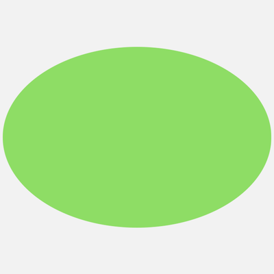 Neon Green 4 x 6 Inch Roll of Oval Labels - Bright Adhesive