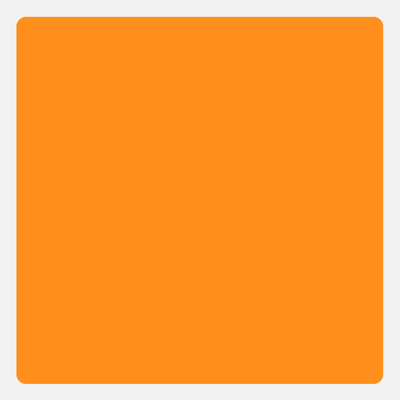 Neon Orange 5 x 5 Inch Roll of Square Labels - Bright Adhesive