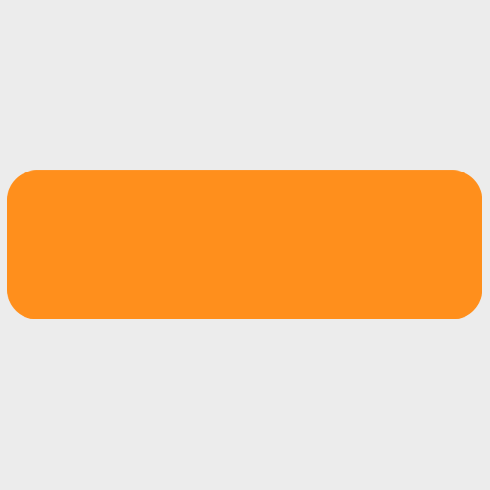 Neon Orange 5/8 x 2 Inch Roll of Rectangle Labels - Bright Adhesive