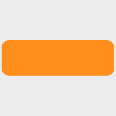 Neon Orange 5/8 x 2 Inch Roll of Rectangle Labels - Bright Adhesive