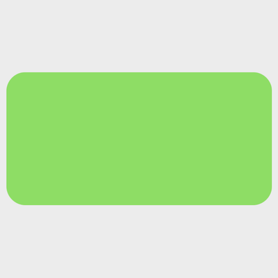 Neon Green 7/8 x 1 3/4 Inch Roll of Rectangle Labels - Bright Adhesive