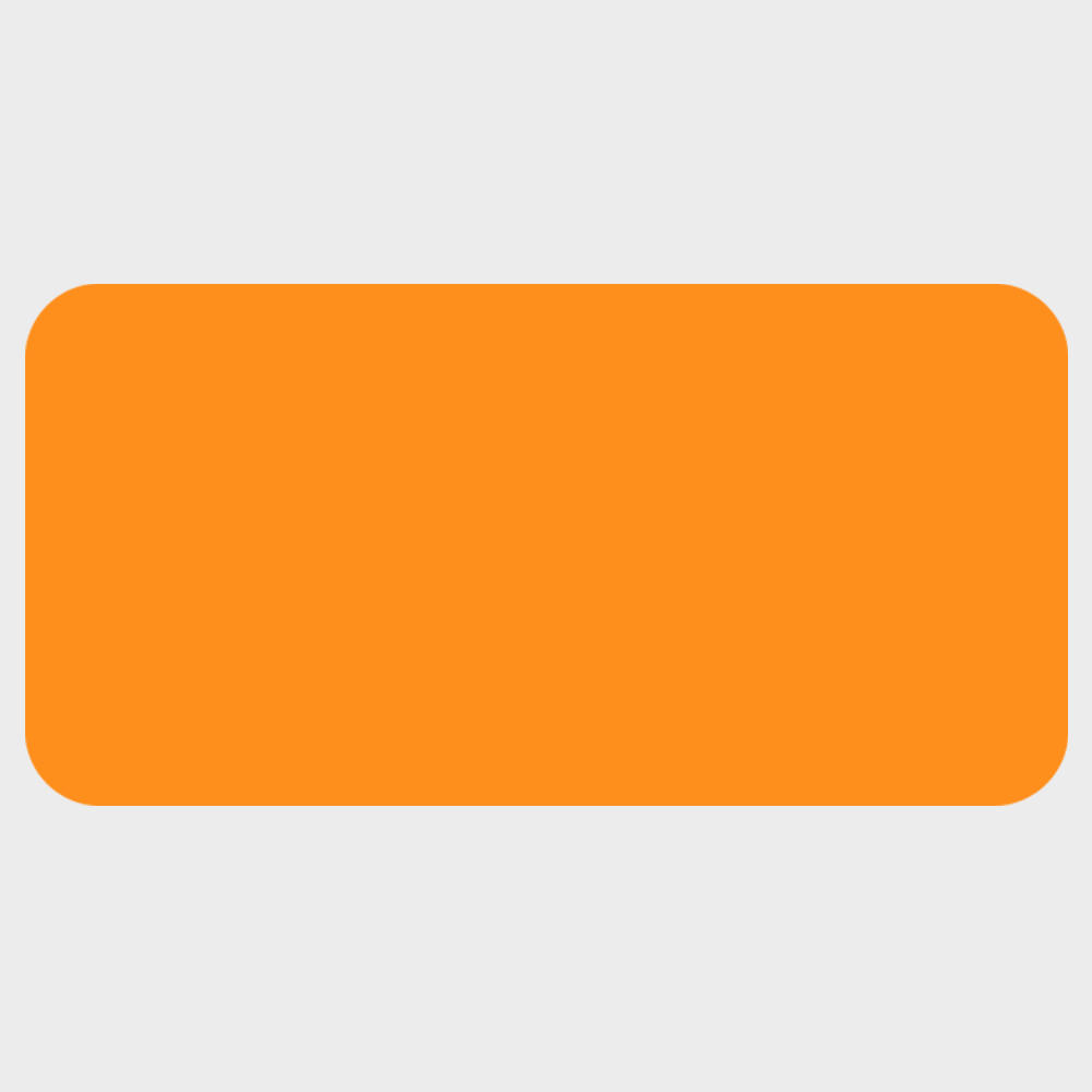 Neon Orange 7/8 x 1 3/4 Inch Roll of Rectangle Labels - Bright Adhesive
