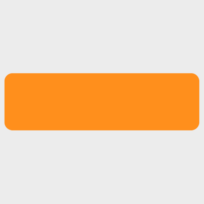 Neon Orange 7/8 x 3 Inch Roll of Rectangle Labels - Bright Adhesive