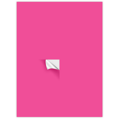 Neon Pink 4 1/4 x 5 1/2 Inch Rectangle Packaging Labels (4 Labels per Sheet)