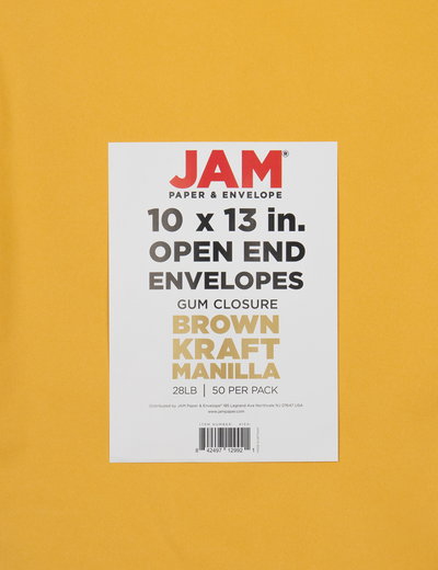 Brown Kraft 28lb 10 x 13 Open End Envelopes
