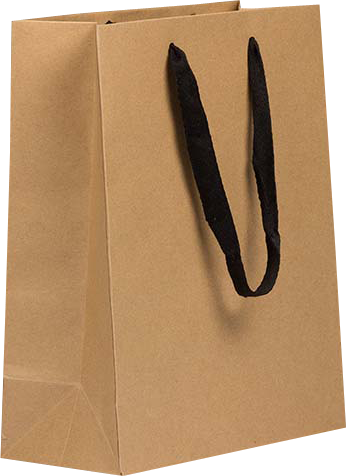 Brown Kraft Recycled Large Matte Heavy Duty Gift Bags (10 x 13 x 5)