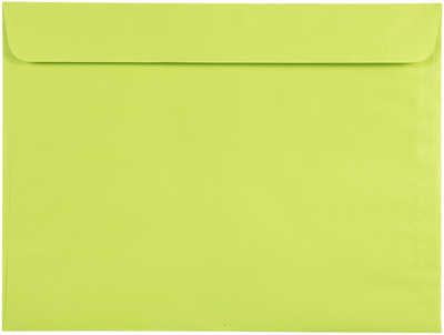 Wasabi Lime Green 32lb 9 x 12 Booklet Envelopes