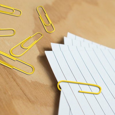 Yellow Jumbo Paper Clips - 75 Pack