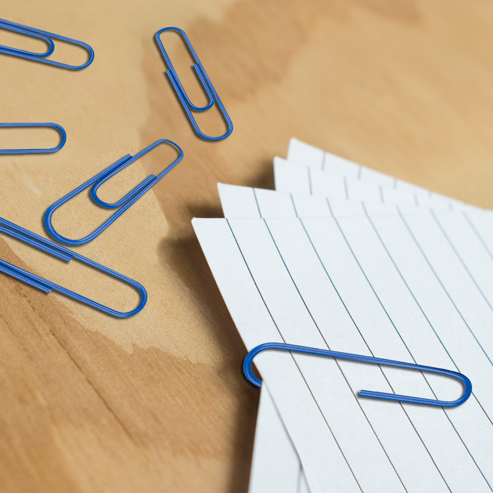 Dark Blue Jumbo Paper Clips - 75 Pack