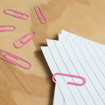 Pink Standard Paper Clips - 100 Pack