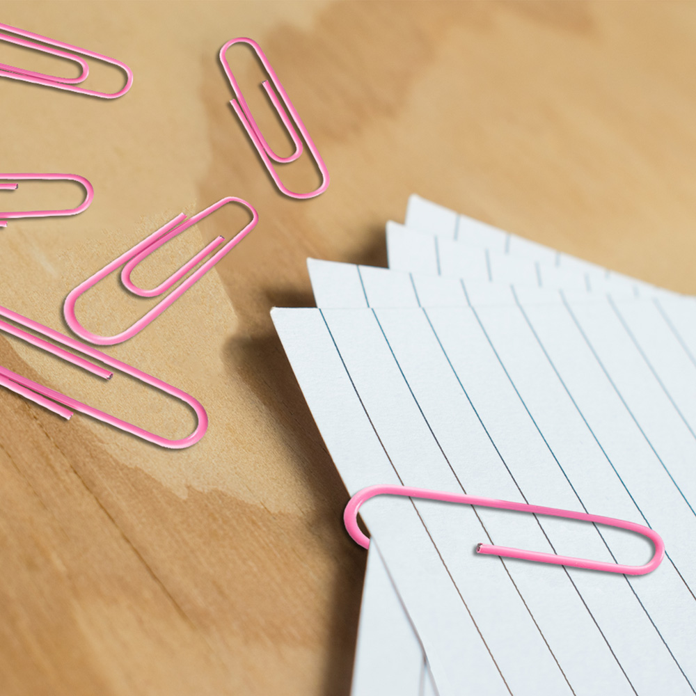 Pink Jumbo Paper Clips - 75 Pack