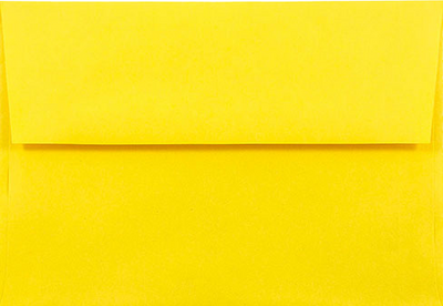 Yellow 24lb A8 Invitation Envelopes (5 1/2 x 8 1/8)