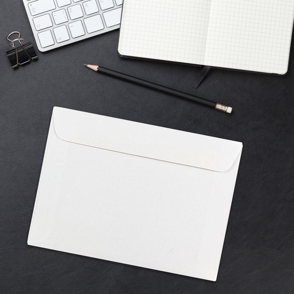 White 24lb 5 1/2 x 7 1/2 Booklet Envelopes