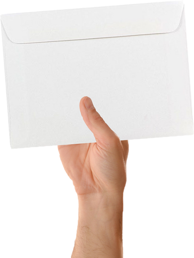White 24lb 5 1/2 x 7 1/2 Booklet Envelopes