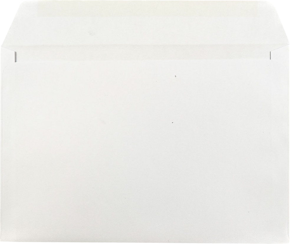White 24lb 7 1/2 x 10 1/2 Booklet Envelopes