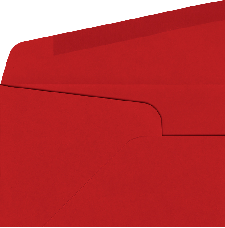 Holiday Red 24lb #10 Regular Envelopes (4 1/8 x 9 1/2)