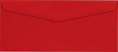 Holiday Red 24lb #10 Regular Envelopes (4 1/8 x 9 1/2)