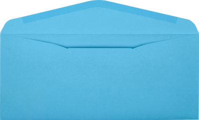 Bright Blue 24lb #10 Regular Envelopes(4 1/8 x 9 1/2)