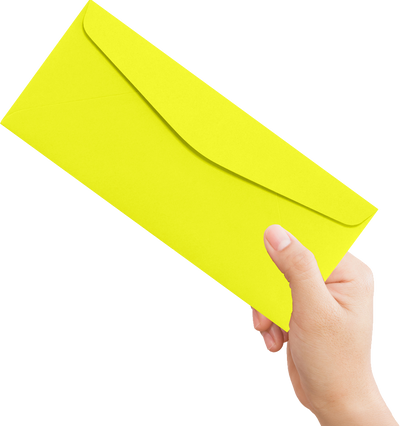 Citrus Yellow 32lb #10 Regular Envelopes (4 1/8 x 9 1/2)