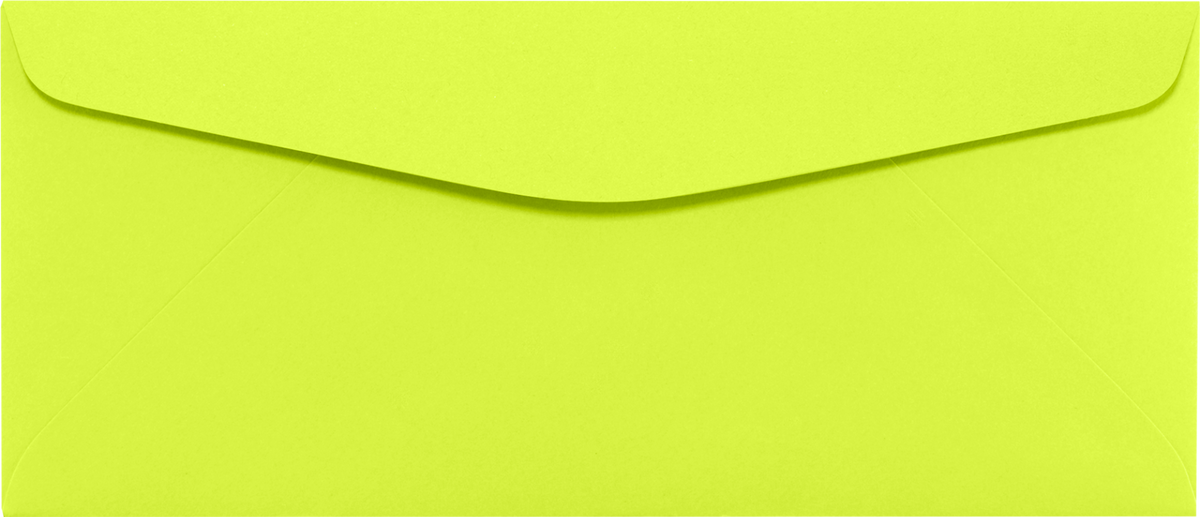 Wasabi Lime Green 32lb #10 Regular Envelopes (4 1/8 x 9 1/2)